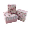 Подарочная коробка "Розовый фламинго" 9/9/6см.
