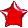 Шар фольгированный Звезда Красный 18''
