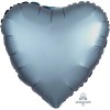 Шар фольгированный Сердце Сатин Steel Blue 18"