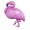 Шар фольгированный фигура Фламинго 41"