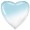 Шар фольгированный Сердце Бело-Голубой градиент 32''