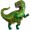 Шар фольгированный Фигура Тираннозавр 33''