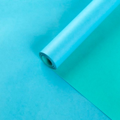 Крафт-бумага "Двухцветная голубой и мята"